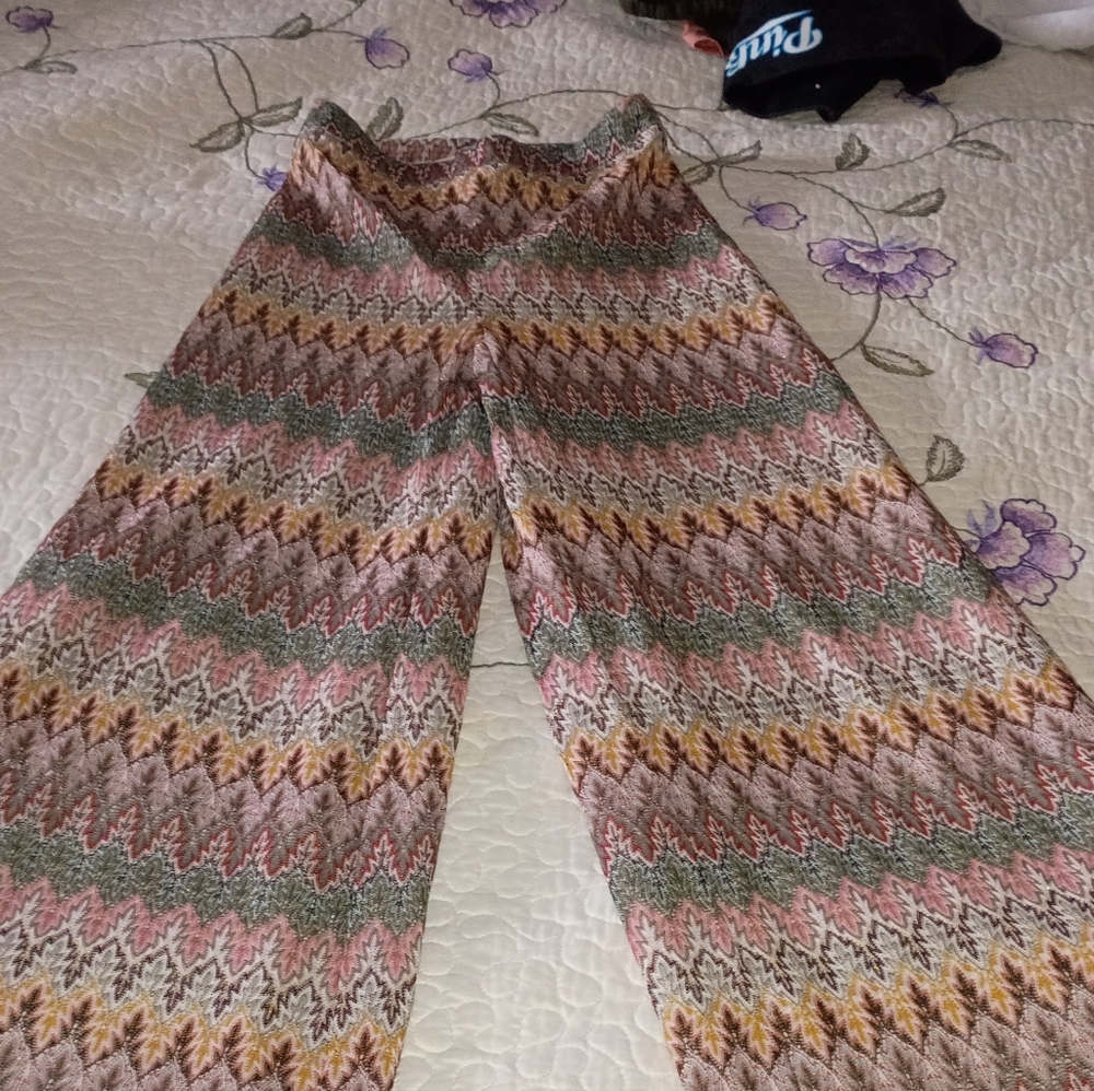 Vintage Y2K Fit Flare Dress Light Weight Pants Retro Hippie S 25 Boho